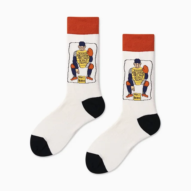 Autumn/Winter Couples Skateboard Sox Creative Abstract Art Harajuku Hip Hop Streets Tide Socks Colorful Funny Socks Skarpetki 25