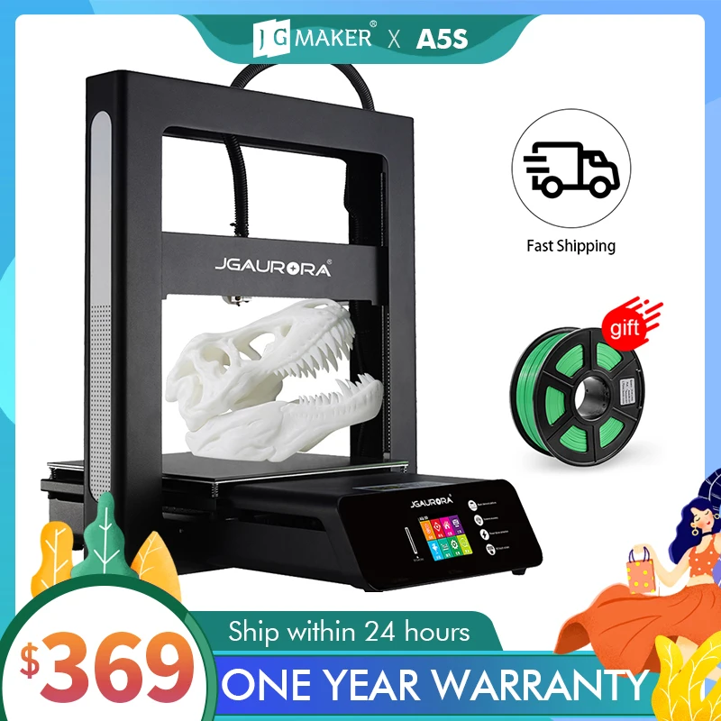 Jgmaker 3d impressora a5 atualizado a5s kit diy completo metal extrema alta precisão grande tamanho de impressão 305x305x320mm impressora 3d jgaurora|3d printer|jgaurora 3d printerprinter 3d -