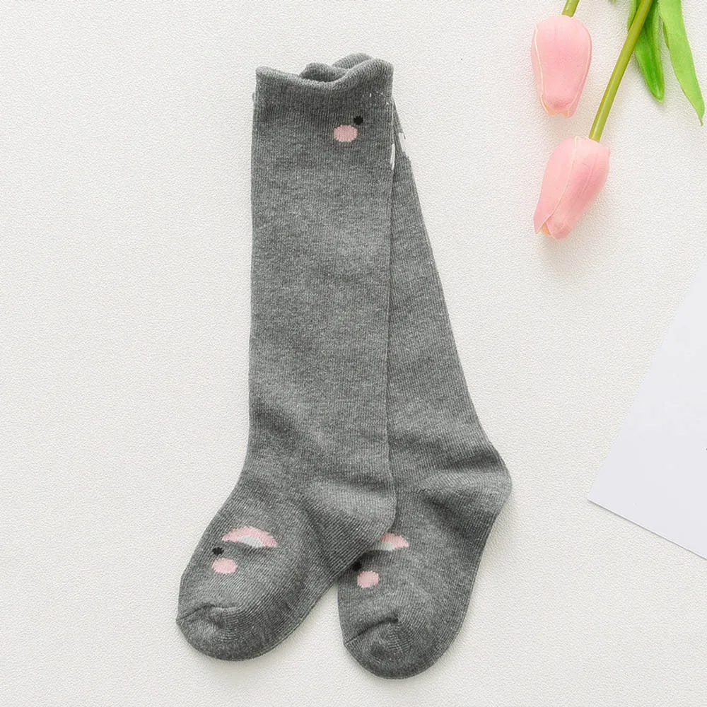 Милые детские носки с принтом животных из мультфильмов детские хлопковые теплые мягкие носки до колена из хлопка в испанском стиле