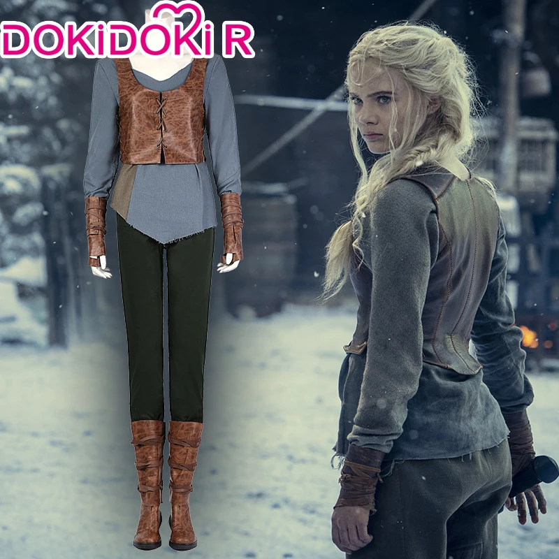 DokiDoki-R игра Ведьмак 3: Дикая Охота косплей цирилла Фиона из белых волос