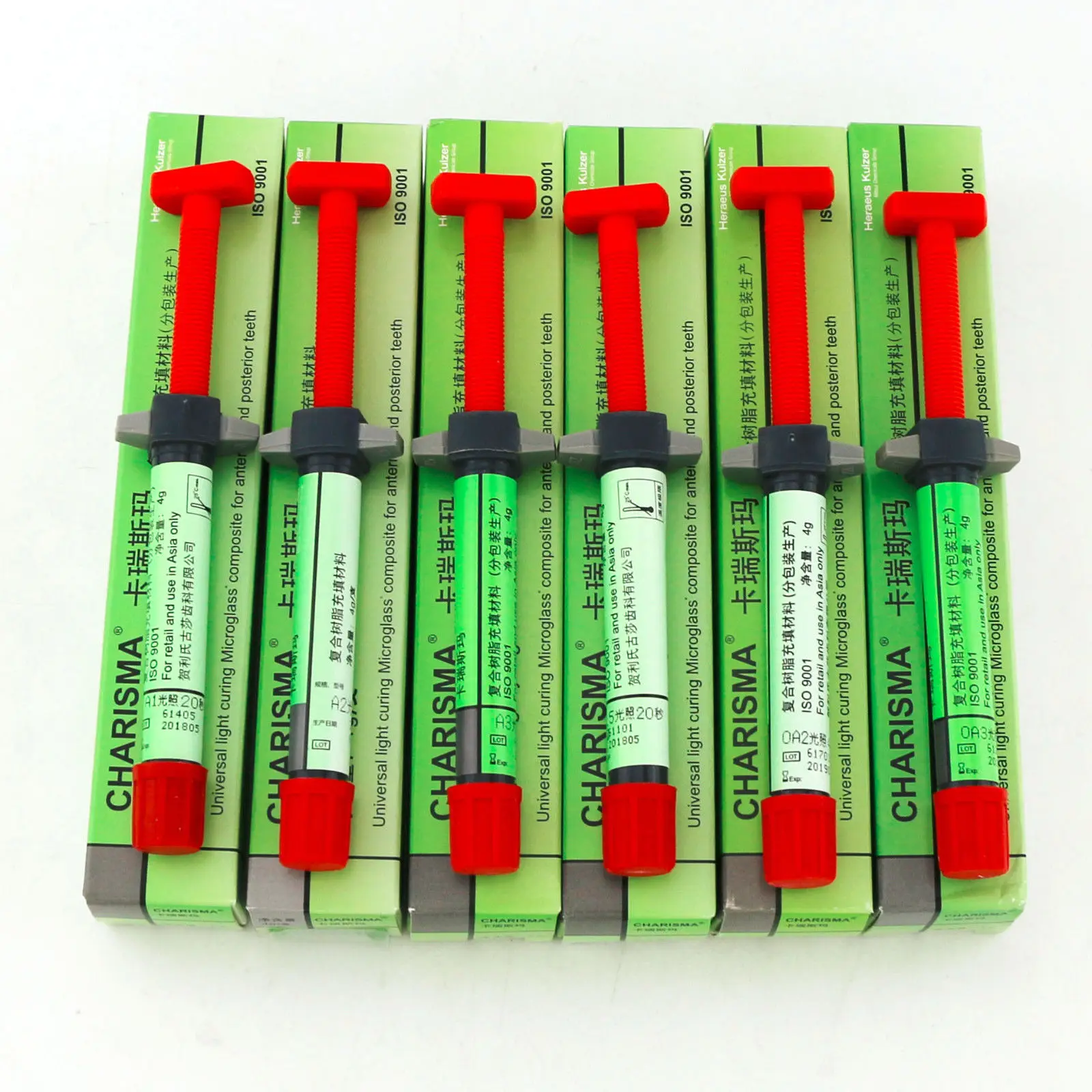 

Charisma Dental Microglass Composite Syringe Light-Cure Resin Universal A1 A2 A3 A3.5 B1 B2 SL Shade