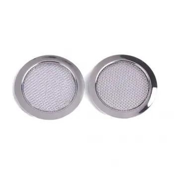 

2psc Chrome Plated Screened Sound Hole Inserts for Dobro Resonator Guitar