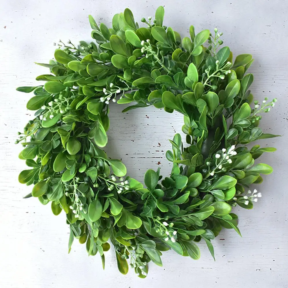 Artificial Wreath Bodhi Fruit Grass Wreath Garland Wedding Home Door Hanging Decoration Decor Garden Headwear Sztuczne Kwiaty