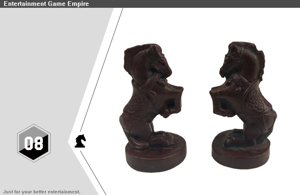 2 Yernea New Traditional Chinese Chess Set Resin Chess Pieces Suede Chessboard High-quality Chess Board Game Retro Character (8)
