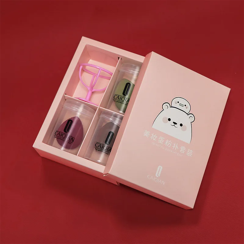 

Cosmetic Egg Puff Set Drop-Shaped Hydrophilic Non-Latex Wet And Dry Dual Purpose Beauty Tool Gourd Flutter Set