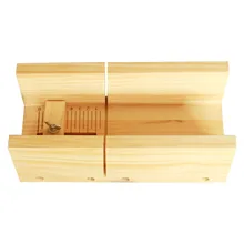 Скошенный Многофункциональный ручной работы Свеча для каравая делая нож для мыла Регулируемый с шкалой аппарат деревянная коробка точный рубанок DIY