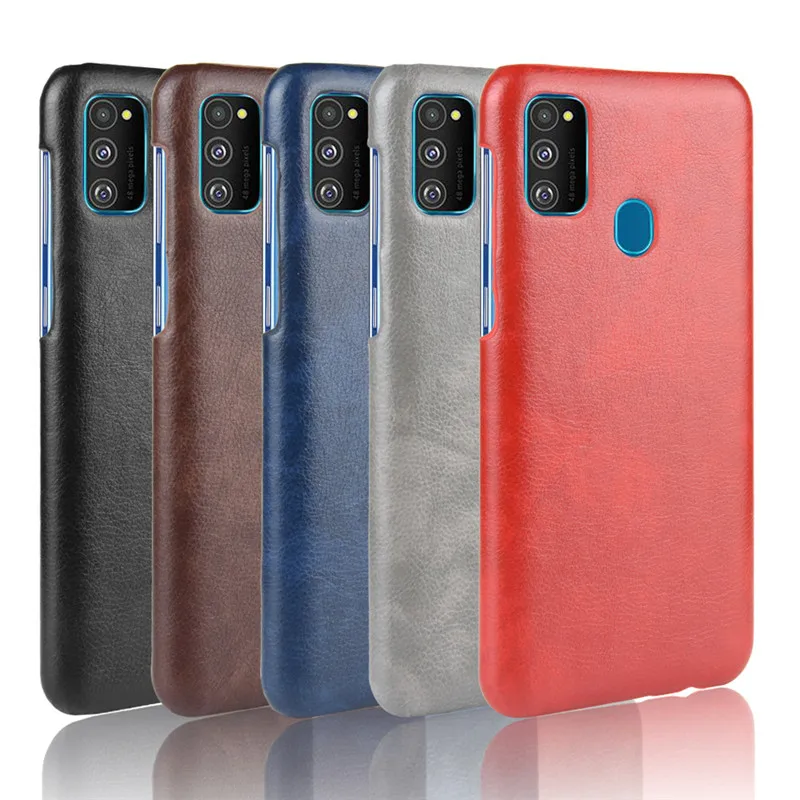 

For Samsung Galaxy M30S Case luxury Litchi Striae PU Leather Hard Back Cover For Samsung M30S M307F M307 SM-M307F Phone Cases