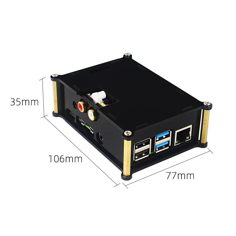 Raspberry Pi 4 Модель B PiFi DAC+ V2.0 звуковая карта IPS интерфейс аналоговый GPIO аудио Плата | акриловый чехол для Raspberry Pi 4