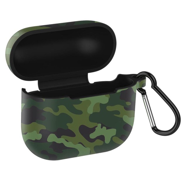 Bluetooth-Compatible Earphone Cover for AirPods 3 Protective Printed Case Shell Protector with Hook Shockproof Silicone