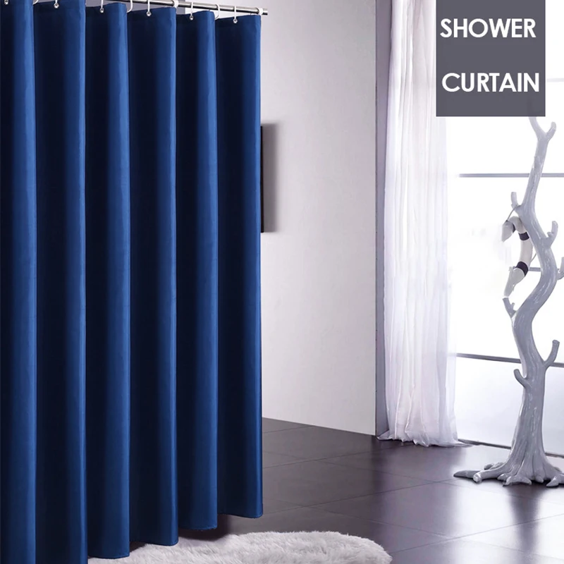 Shower curtains Polyester Fabric Thicken Waterproof Mildewproof Partition Bath Curtain