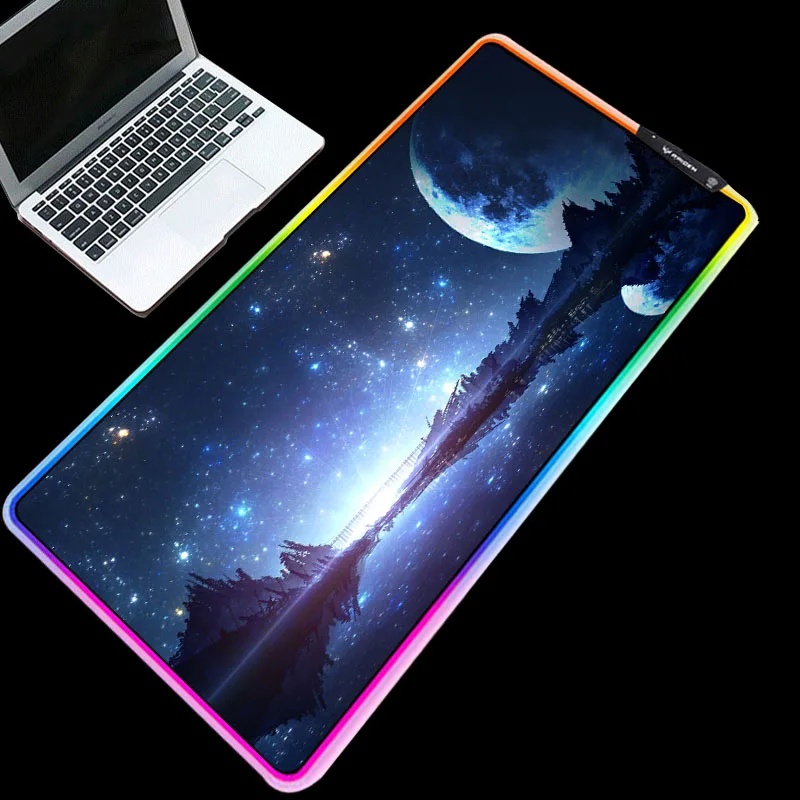 XGZ изысканный RGB многоразмерный выбор коврик для мыши красивый клавиатуры с