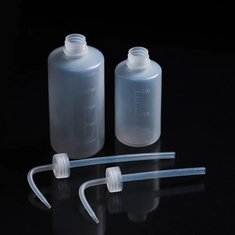 250Ml Plastic Knijpfles Laborotary Tattoo Wassen Squeezy Meten Fles Voor Laboratorium