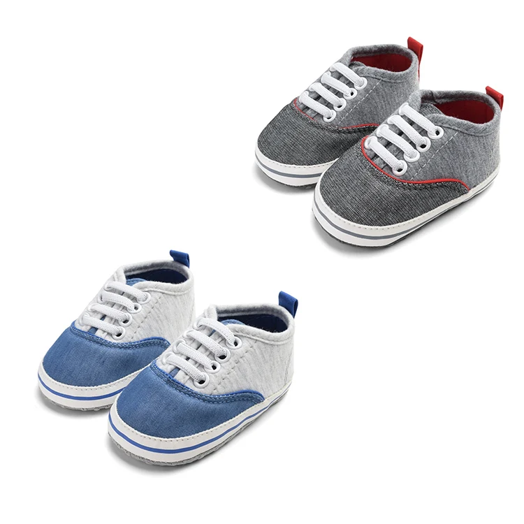 Dark Gray and Blue 2 пары; Классическая Повседневная парусиновая обувь для малышей; спортивные кроссовки для новорожденных; обувь для маленьких мальчиков; Детские ботиночки; детские мокасины - Цвет: Dark Gray and Blue