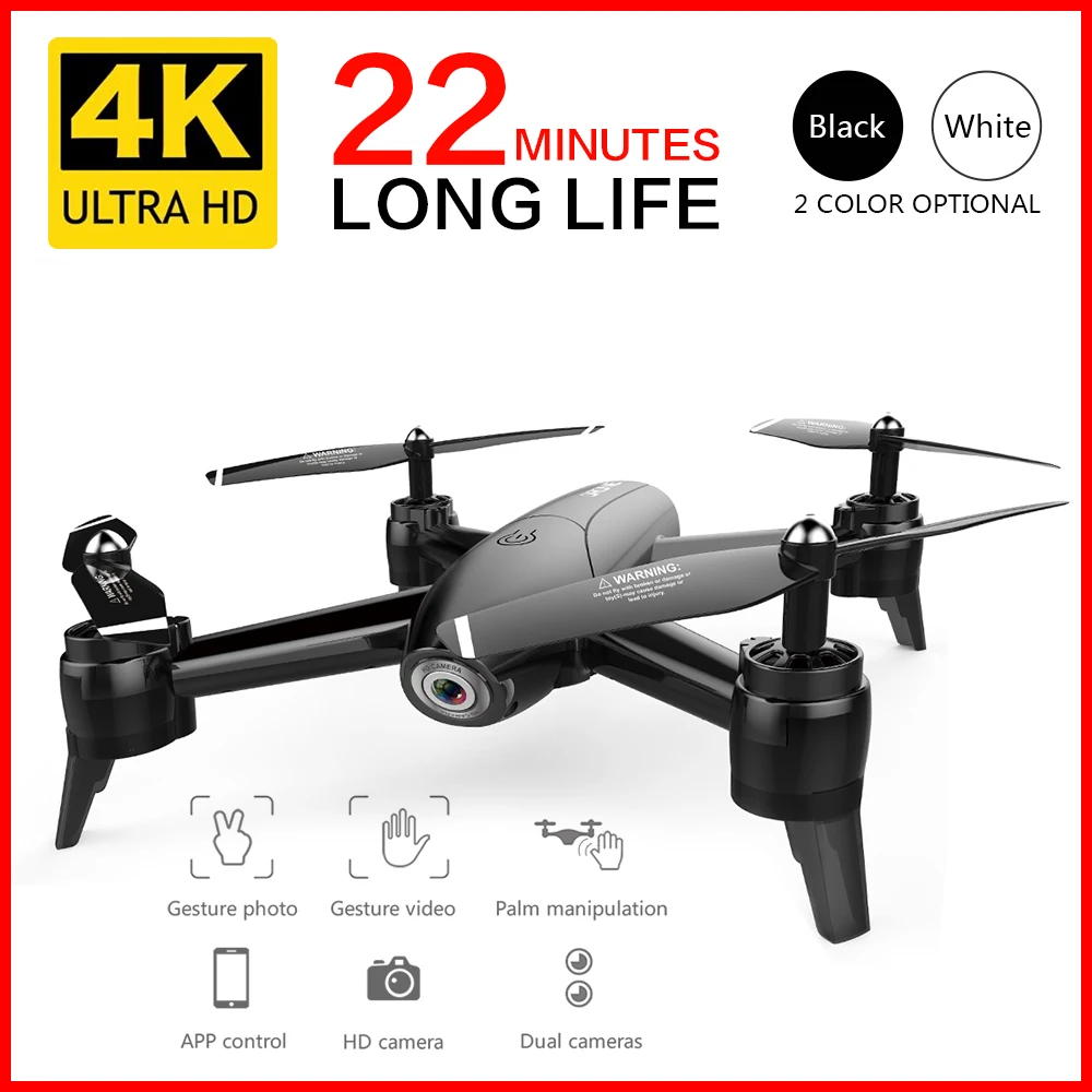 SG106 Wifi RC Drone 4K 1080P 720P HD Dual Camera Optical Flow Aerial Quadcopter FPV Long Battery Life Toys For Kids | Игрушки и хобби