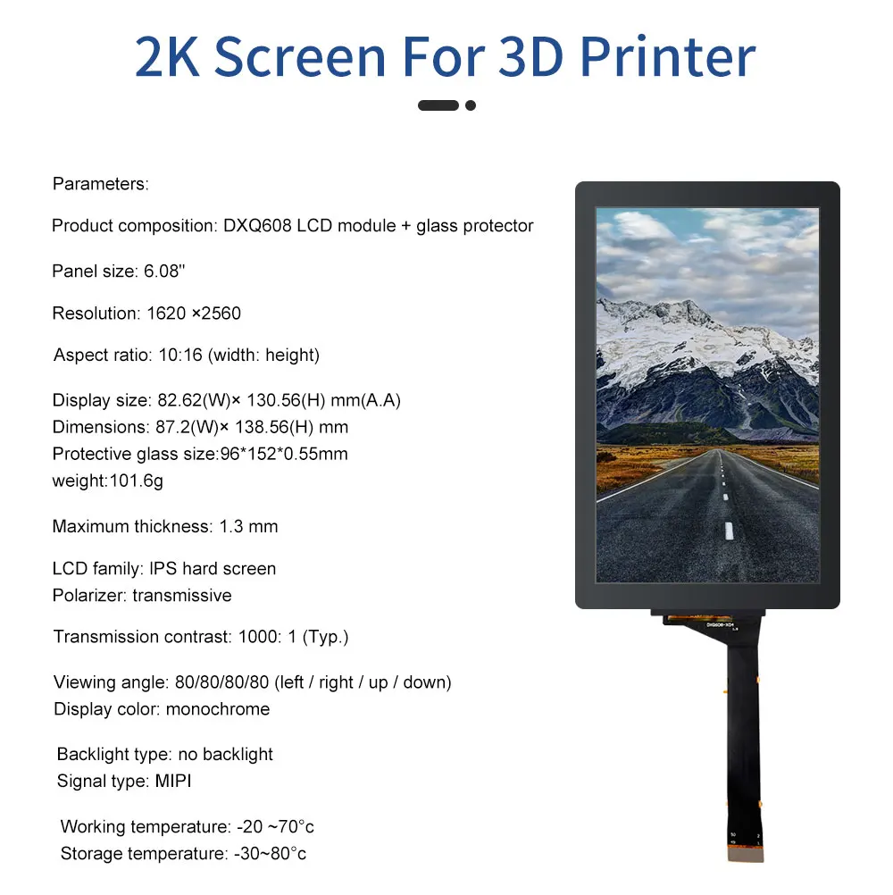 tela lcd para fóton mono kp6 resina 3d peças de impressora