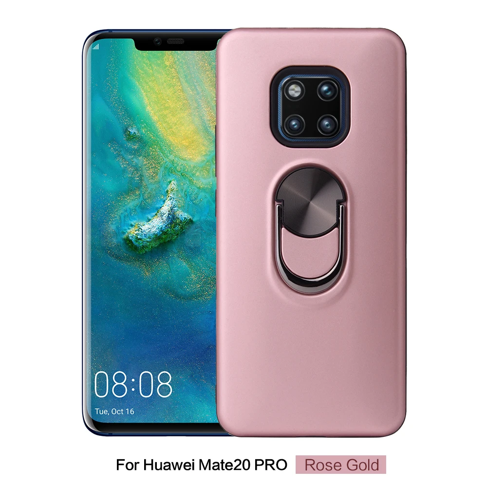 Магнитное вращающееся кольцо 360 градусов для huawei mate 20 Pro Чехол Съемный чехол подставка ударопрочный для huawei P20 P30 mate 20 Funda