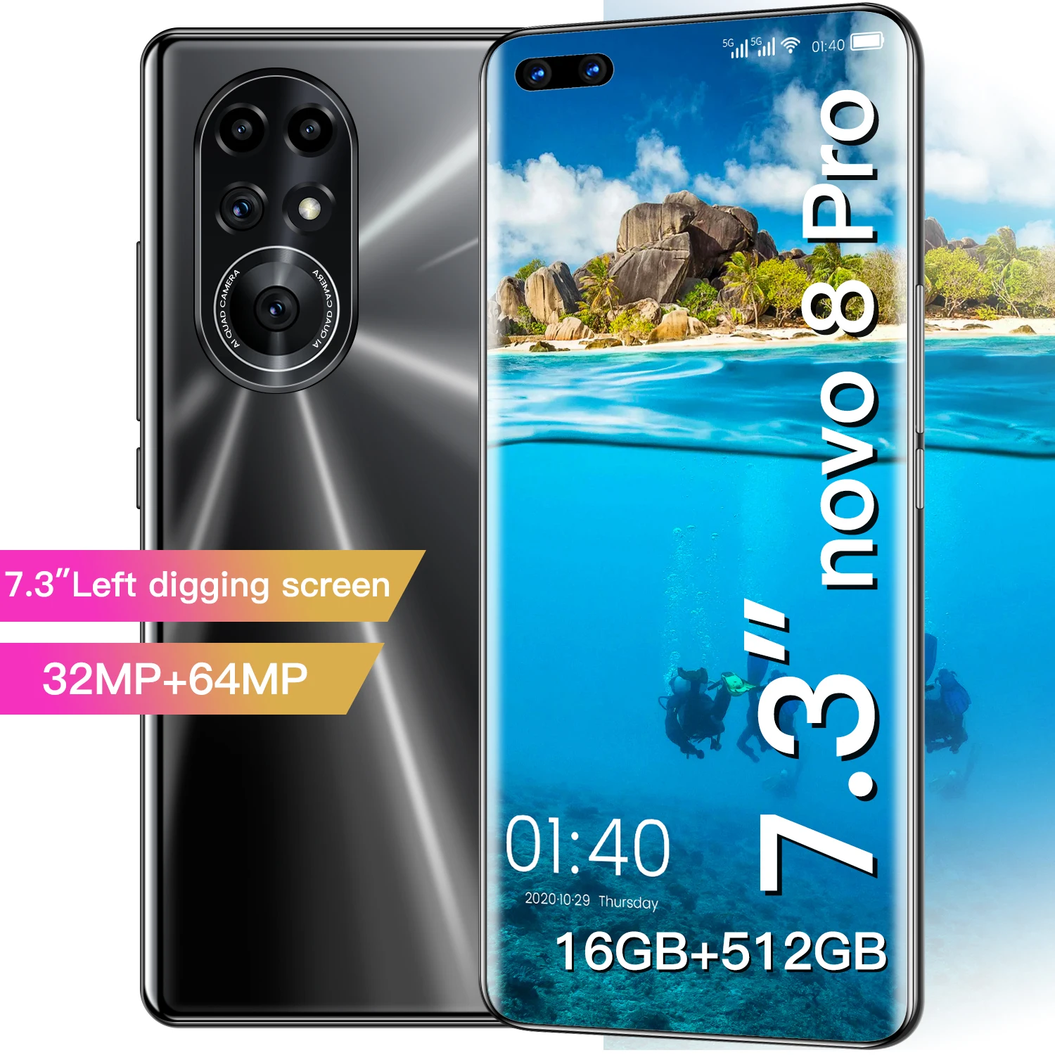 Novo 8 Pro Smartphone 7.3