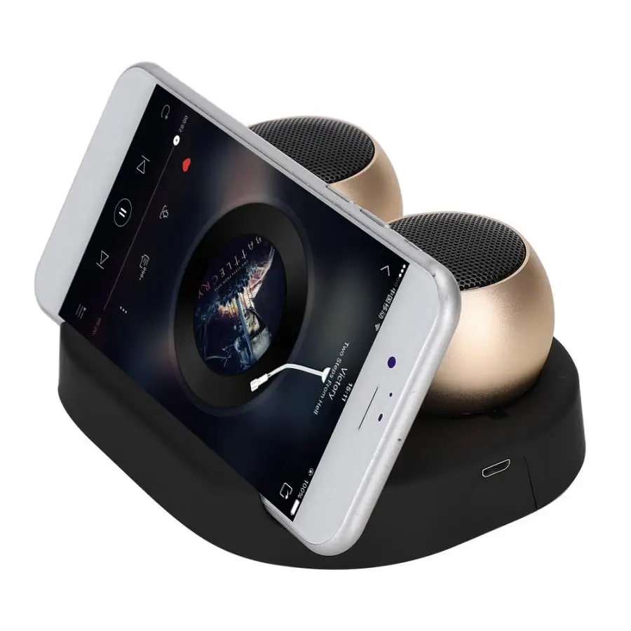 1 пара портативный алюминиевый сплав Bluetooth динамик Soundbox стерео окружающий звук динамик s