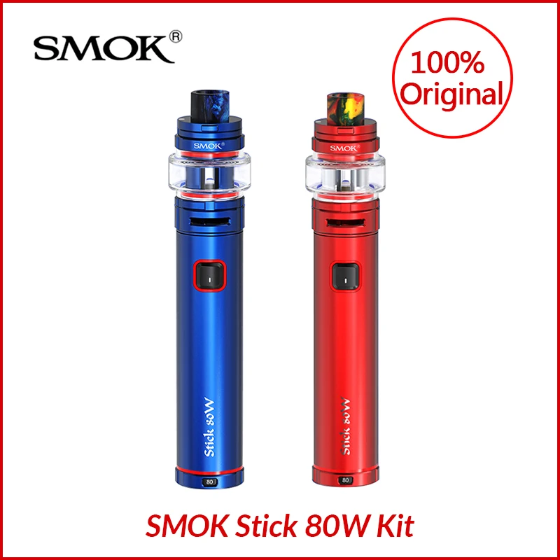 

NEW! Original SMOK Stick 80W Kit 2800mAh Battery TF Atomizer tank Vaporizer 6ml stick coil E Cig V8 Baby V2 tank 5ml VS species