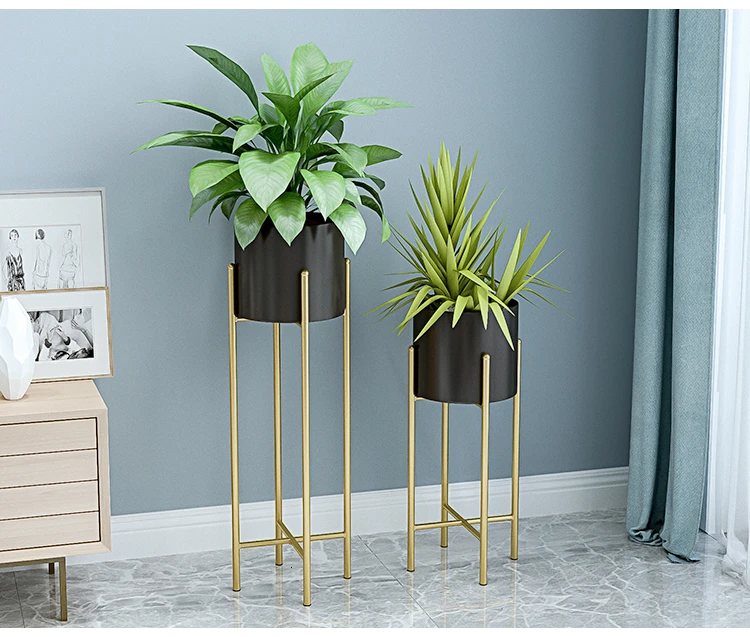 Железный арт балкон Крытый посадки тип Земли европейский стиль Современная Простота зеленый Ло цветочный горшок посадки