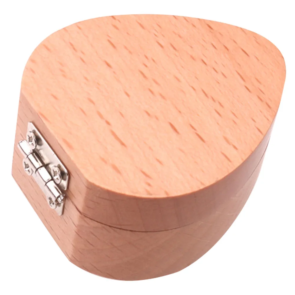 Маленький держатель медиатора чехол для хранения деревянная Защитная прочная практичная упаковка портативная гитара медиаторы коробка Твердые аксессуары для инструментов