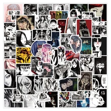 

50/100PCS Manga Tomie Female Ghost Scary Horror Stickers Luggage Notebook Skateboard Stationery Laptop Waterproof Vinyl Stickers