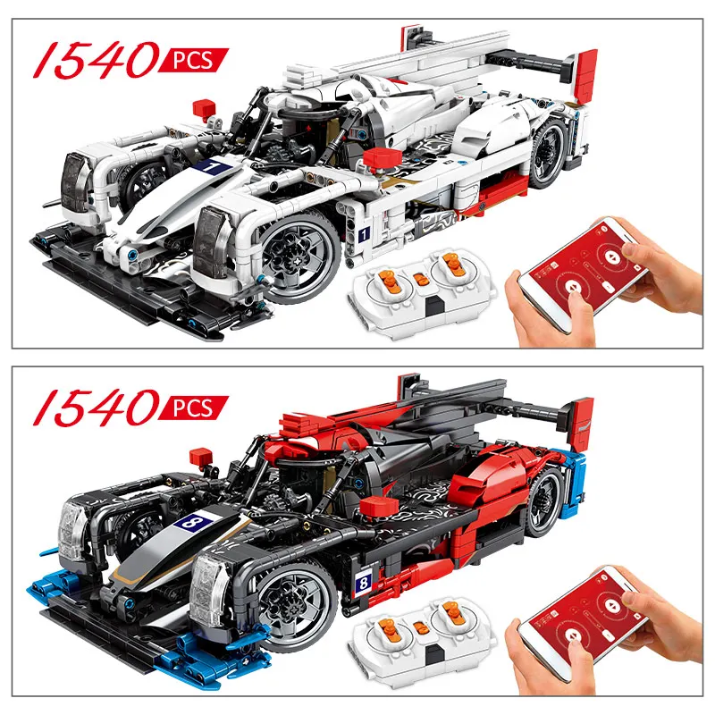 SEMBO создатель города RC/non RC 1:14 гоночный автомобиль MOC APP Technic модель спортивного