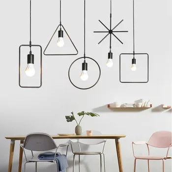 

LED Modern Pendant Light For Dining Room Ring Circle Hanglamp Art Pendant Lamp Industrial Lamp Lamparas De Techo Colgante Modern