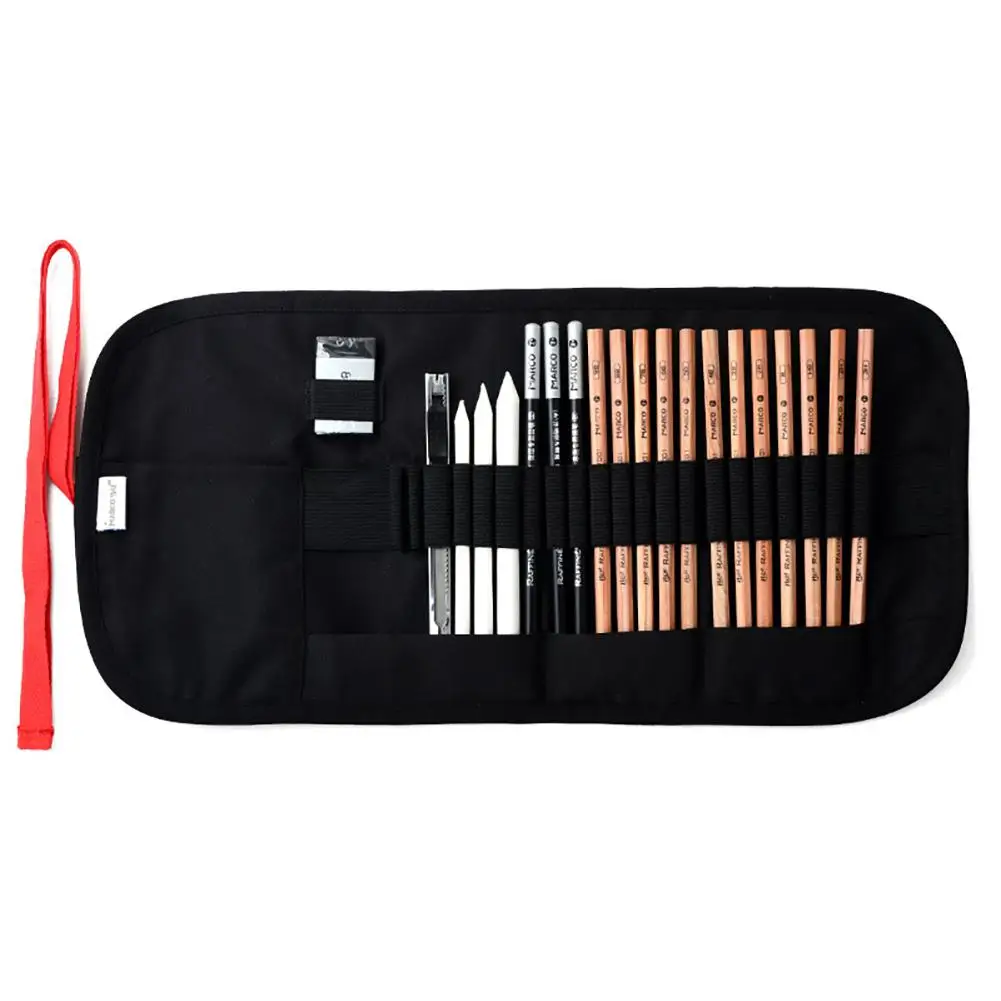 

GloryStar 21Pcs/Set Sketching and Drawing Tools Set, Sketching Supplies Art Pencils, Portable Kit Bag Sketchpad