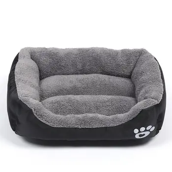 

Footprints Plush Pet Nest Pet Kennel Pet Cat Dog Nest Warm Soft Pet Sleeping Bed Cushion Cat Home Dog Kennel