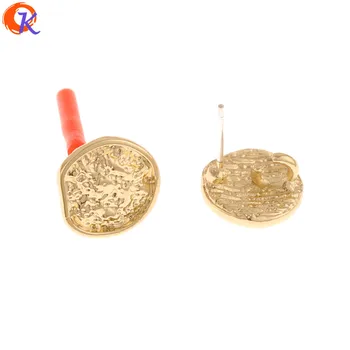 

Cordial Design 100Pcs 12*12MM Jewelry Accessories/DIY Making/Earring Stud/Irregular Coin Shape/Hand Made/Earring Findings