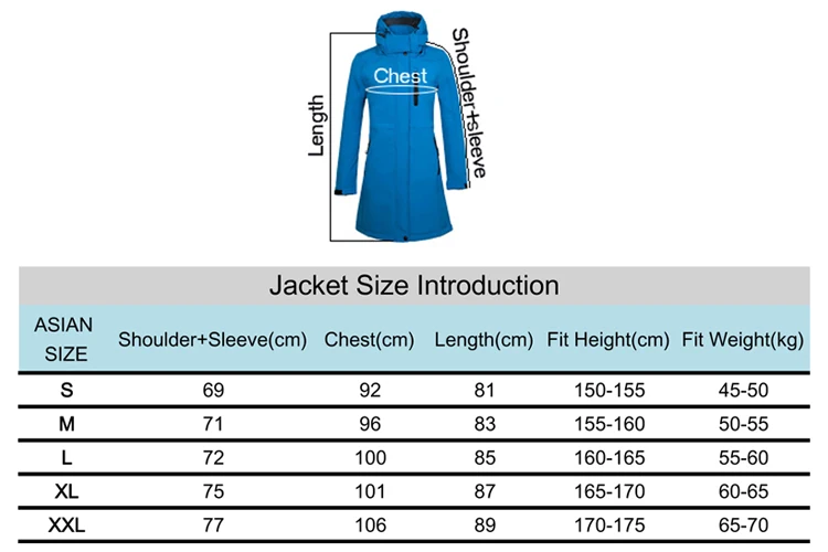 Woman's Coat Outdoor Long Style Fleece Hiking Camping Trekking Casual Sports Hooded Jacket Windbreaker Soft Shell Clothing