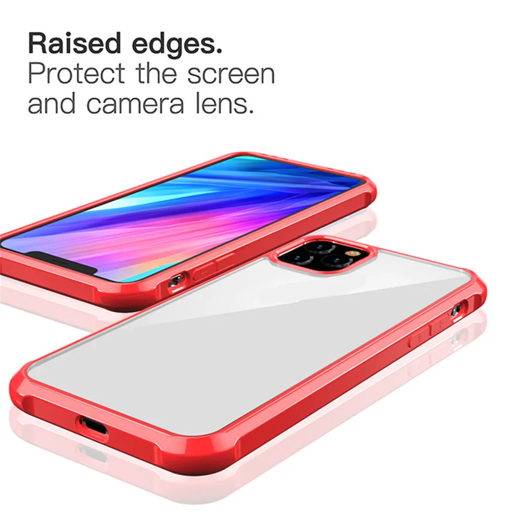 Dirt-resistant Slim Cover For IPhone 11 Pro  TPU Transparent Back Cover For IPhone 11 Pro hard edge fashion design appearance