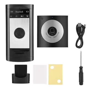 

Wireless 2-Way Voice Intercom Doorbell Low Power Consumption Home Safety System