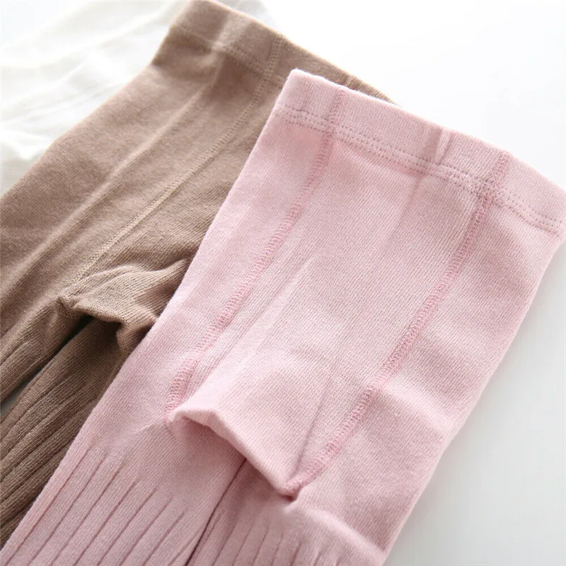 Модные милые теплые колготки для новорожденных девочек Мягкие хлопковые колготки детские повседневные осенние чулки для танцев От 0 до 6 лет