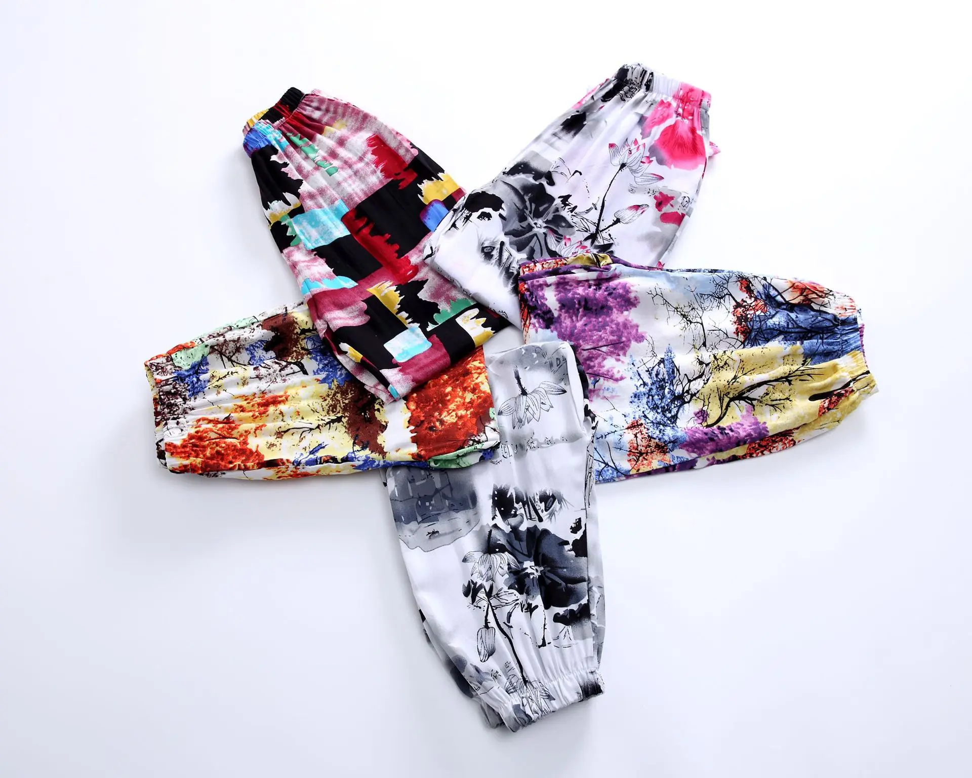 

New Style Summer Children Lantern Pants Anti Mosquito Pants 2019 Crawler Thin Fashion Decorative Pattern GIRL'S Pants