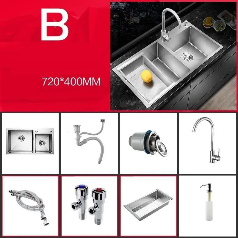 Acero Inoxidable Gootsteen Waschbecken Umywalka Inox кухонный Lavabo Fregadero De Cocina Cuba Pia Cozinha мойка для овощей