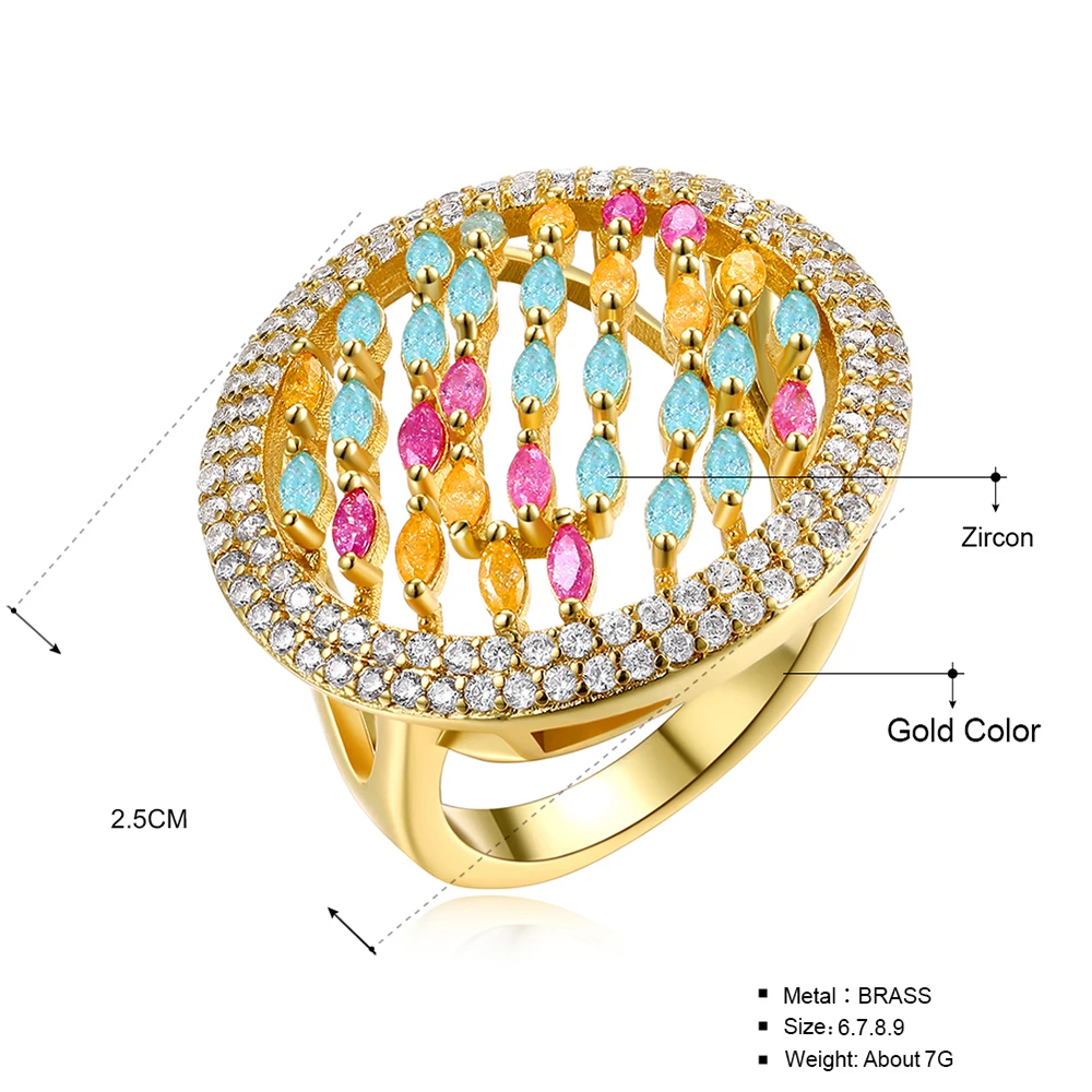 round color ring gold (12)