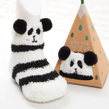 

Baby Boys Girls Socks Infant Winter Cotton Cartoon Thicken Socks Warm Anti Slip Floor Sock Leg Warmer