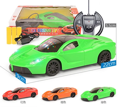1:18 Детские радиоуправляемые автомобили 3D освещение Электрический четырехполосный пульт дистанционного управления зарядка гоночный высокоскоростной пульт дистанционного управления модель автомобиля игрушечный автомобиль