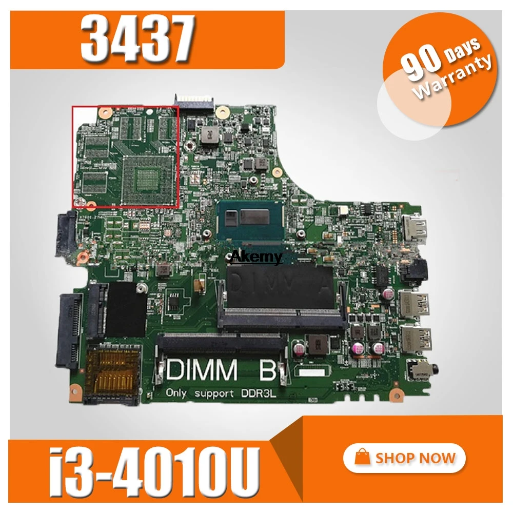 

For DELL 14R 5437 3437 Motherboard I3-4010U DOE40-HSW CN-0Y3JGV 0Y3JGV Y3JGV