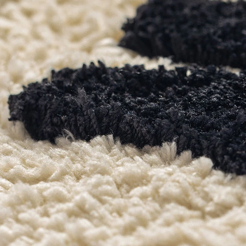 Fluffy Bathroom Mat Funny Letters Bathmat Bath Rug Entrance Floor Door Carpet Anti Slip Pad Aesthetic Kawaii Home Room Decor - Image 5
