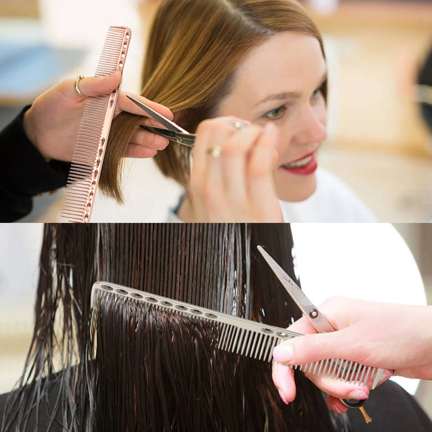 Металлическая щетка для волос, расческа, Антистатическая Расческа для парикмахерской расчески для салона, инструмент для стрижки волос, расческа