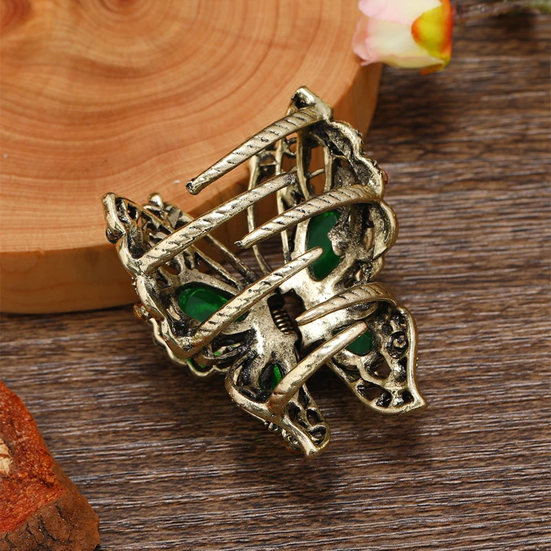 Vintage Resin Stone Butterfly Hair Claw Crab for Women Hair Clip Big Craw Accessories jewelry accessories hair accessory hair clip