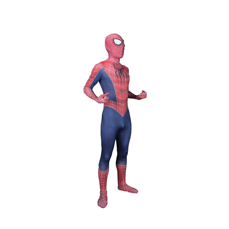 Для взрослых и детей с человеком-пауком 3 Рэйми "Человек-паук" Косплэй костюм супергерой zentai Боди Комбинезоны для женщин - Цвет: JNT-65435-B
