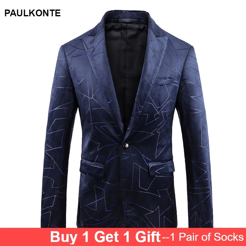 2019 Autumn And Winter High-End European And American Men'S Suits Dress High Quality Business Casual Men'S Printing Single West 2019 Autumn And Winter High-End European And American Men'S Suits Dress High Quality Business Casual Men'S Printing Single West