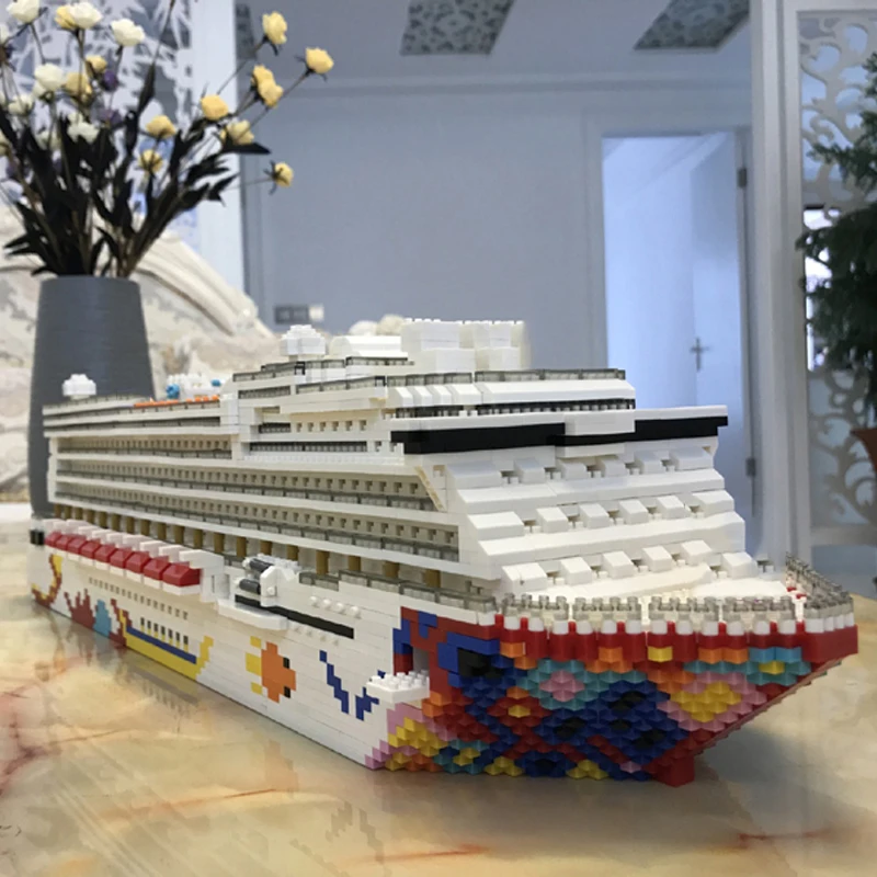Роскошный лайнер для круизного лайнера ZRK большая белая лодка 3D модель сделай сам