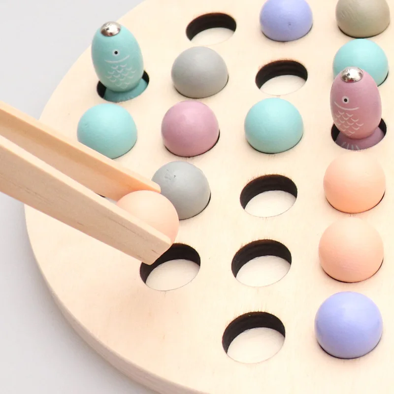 

Children Magnetic Fishing-in-Clip Beads Set CHILDREN'S Focus Training 3-6 GIRL'S And BOY'S Early Education Toy