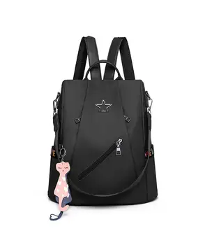 

Woman Cute Large Capacity Solid Waterproof Anti-theft Backpack,Girls Casual Travel Holiday Dating Shoulder Daypack Bag