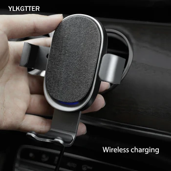

YLKGTTER Automatic Clamping Car Phone Holder For iPhone Xiaomi Huawei SamsungWireless Charging Car Charger Holder Mount Air Vent